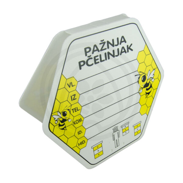 Tabla za obeležavanje pcelinjaka, dve strane